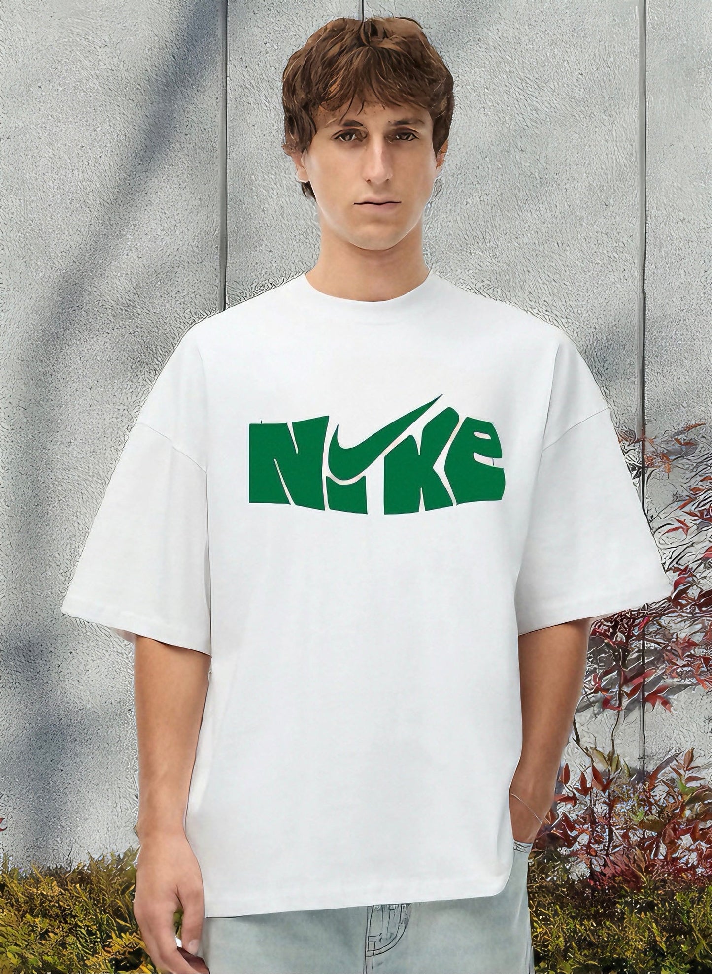 Men Nike Printed Oversized Tshirt