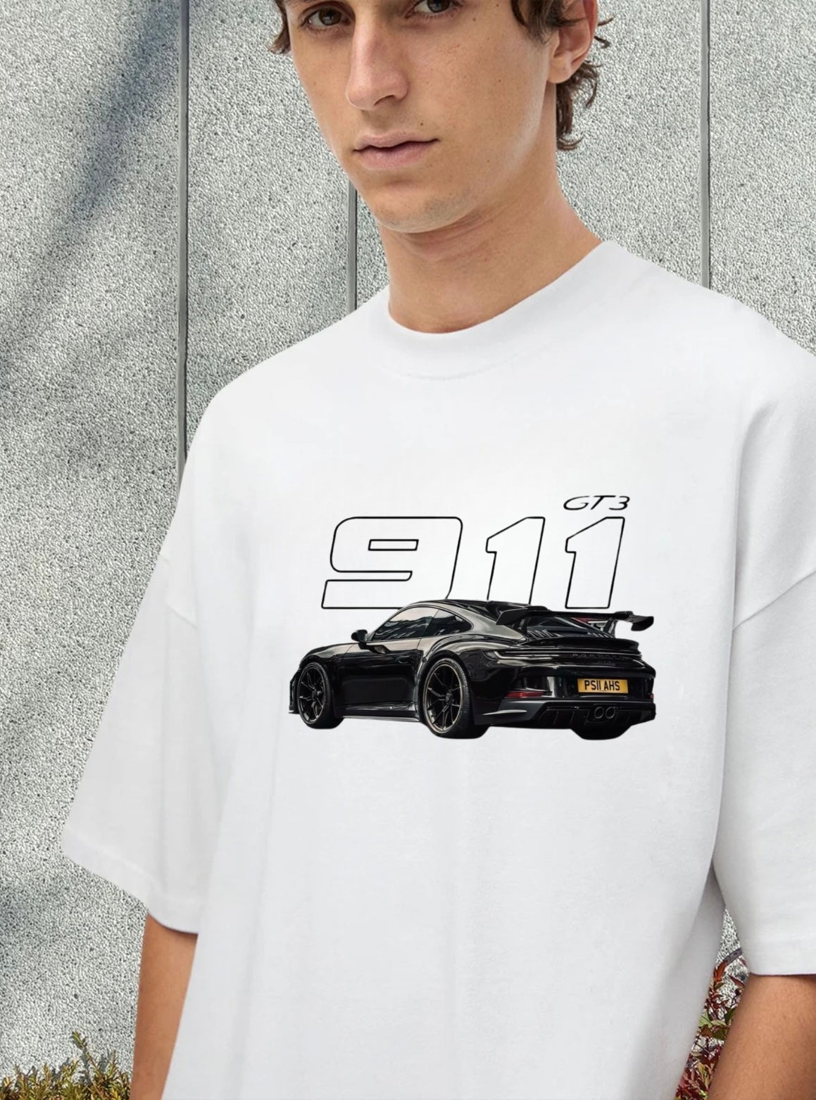 Men's Porsche 911 Printed OverSized Tshirt
