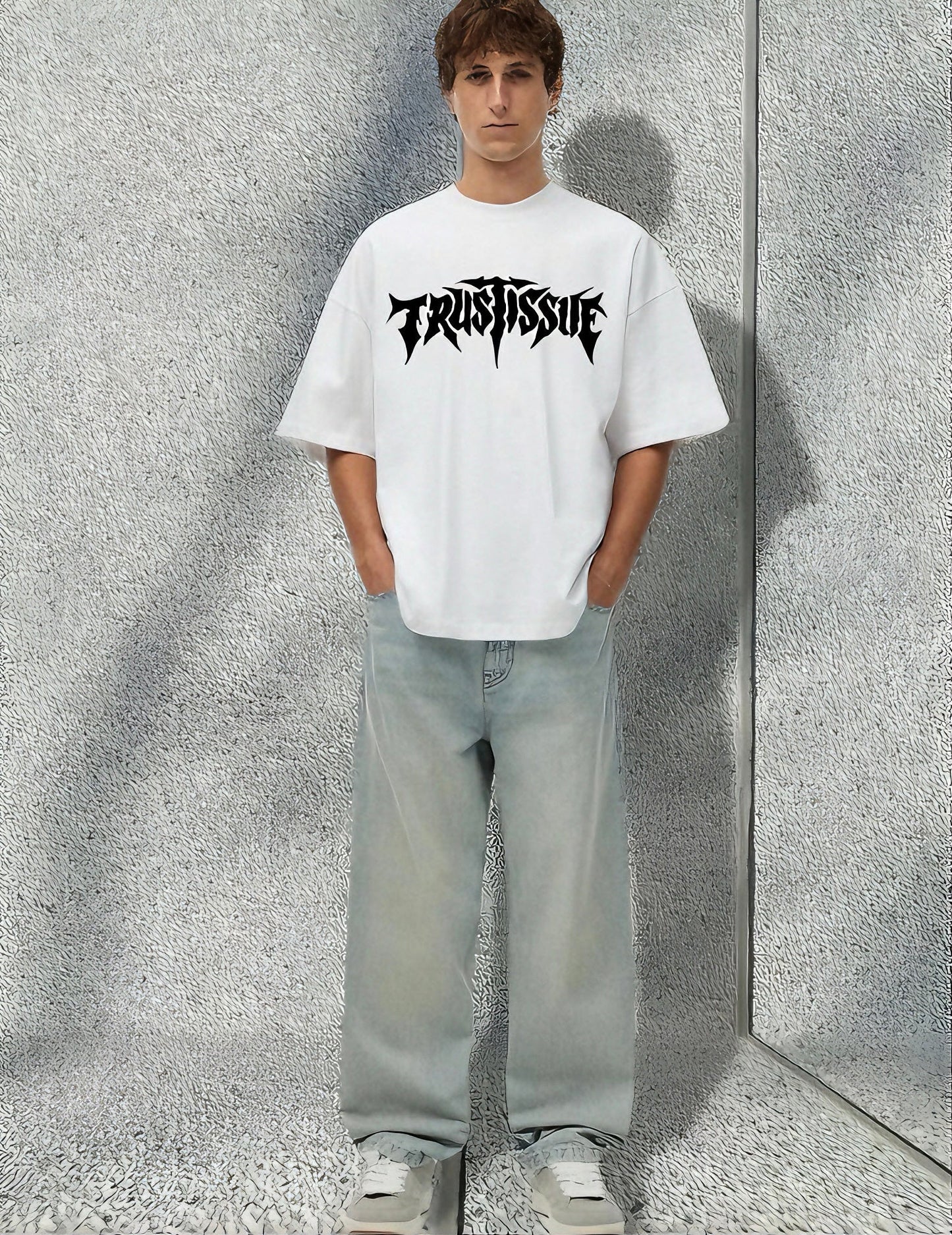 Men Streetwear Design Printed Oversized Tshirt