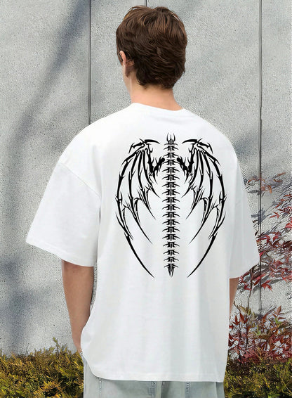Men Wings  Printed Oversized Tshirt