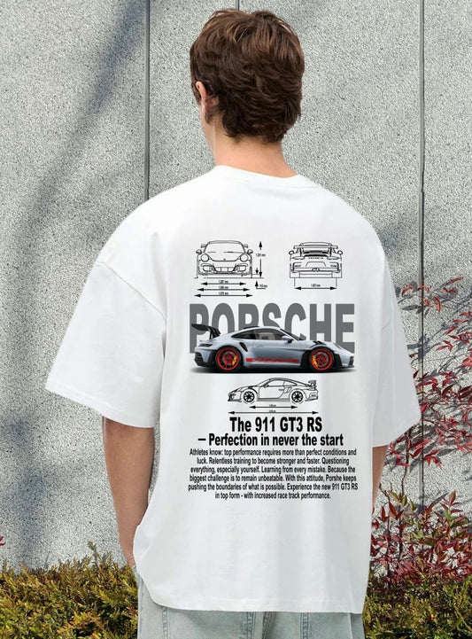 Men's Porsche Printed OverSized Tshirt