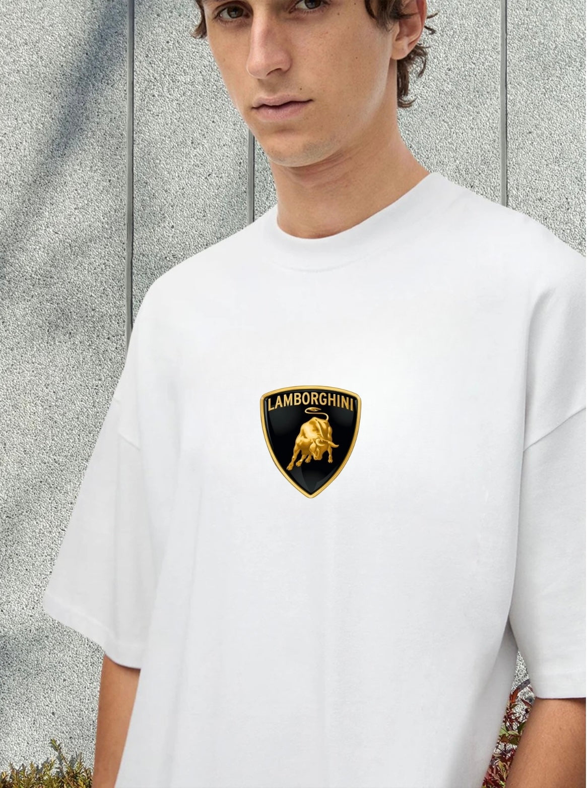Men's Lamborghini Printed OverSized Tshirt