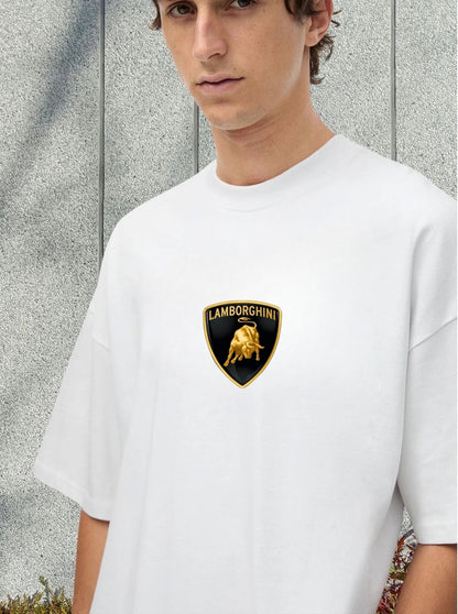 Men's Lamborghini Printed OverSized Tshirt
