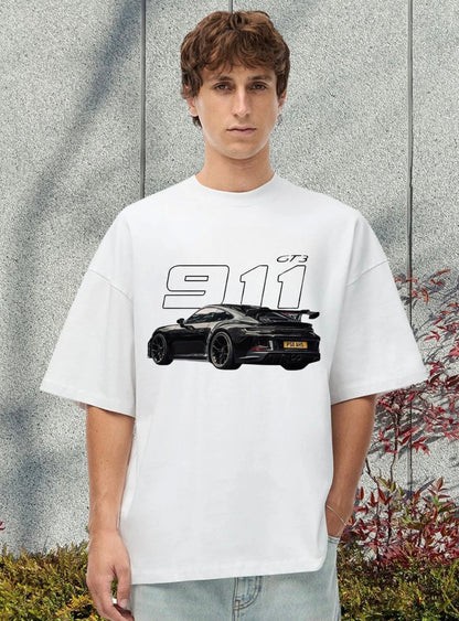 Men's Porsche  911 Printed OverSized Tshirt