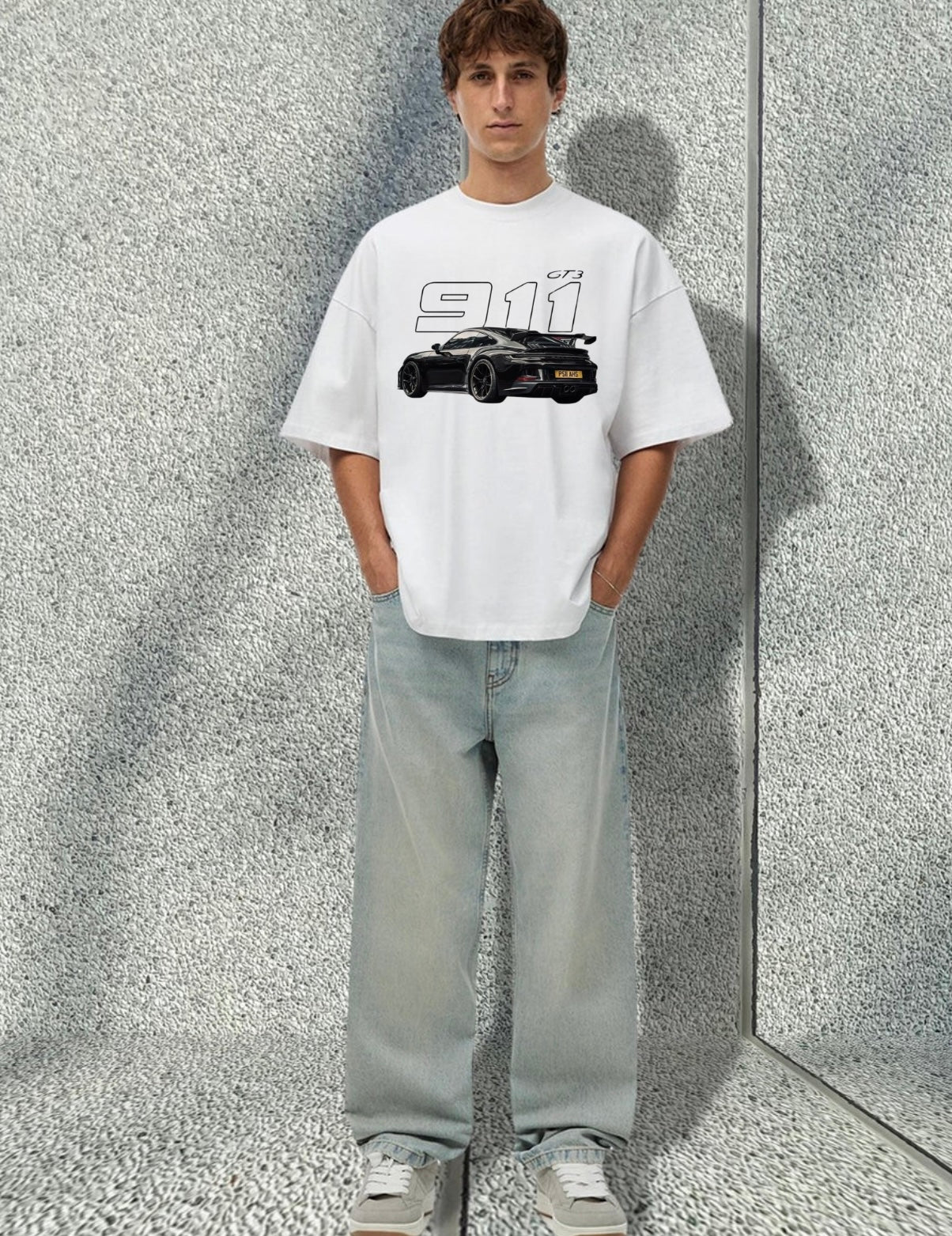 Men's Porsche  911 Printed OverSized Tshirt